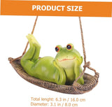 UPKOCH Adorable Hanging Frog Ornament Resin Garden Frog Figurine for Outdoor Decor for Tree Decoration Unique Garden Frogs Statue Charming Home Accent