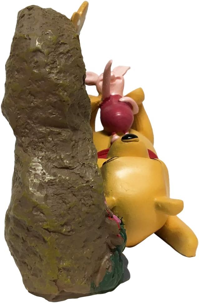 Disney Winnie The Pooh and Piglet Thoughtful Spot Everyday Outdoor Garden Rock, 5 inches Tall, Officially Licensed Disney Product