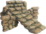Treasure Gurus Miniature Stone Steps Fairy Garden Ornament Cobblestone Stairs Dollhouse Accessory