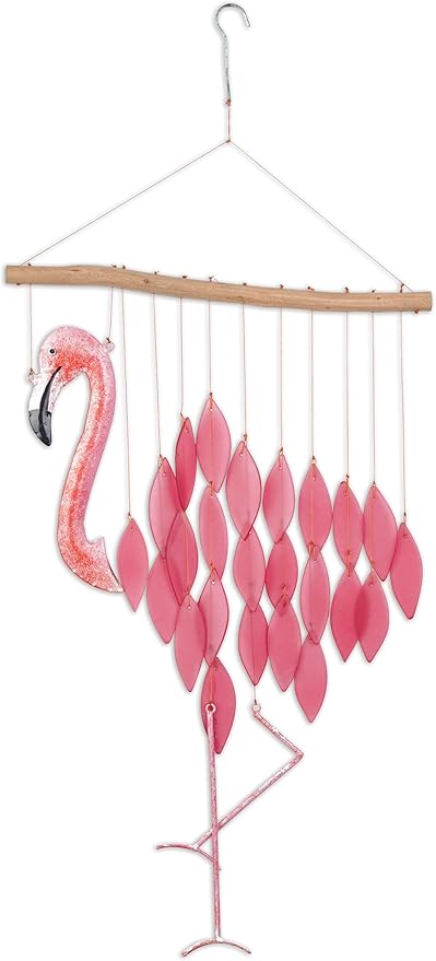 Sunset Vista Designs Wind Chimes - Flamingo Wind Chime, 29.5" Long