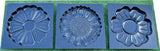Concrete Mold DIY Sold 1 Mold Flower Stepping Stone Concrete Cement Mould Garden Path Floral Style (S53+S54+S55)