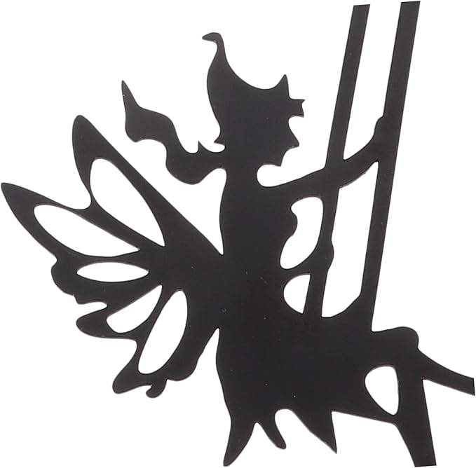 VICASKY Fairy Branch Metal Wall Art Decor Charming Swing Fairy Sculpture Stake for Garden Patio and Home Decoration Durable Vivid Design with Beautiful Texture Pattern