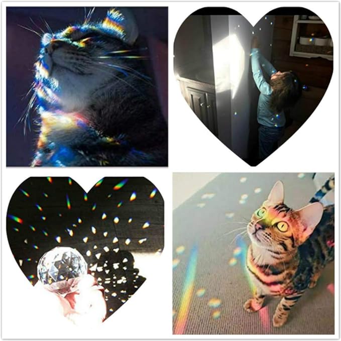 H&D HYALINE & DORA Set of 3 Clear Crystal Ball Includes 20/30/40mm Faceted Prism Balls Suncatcher for Ceiling Lighting Chandelier Hanging Decorating