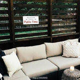 Patio Wall Decor Relax Unwind You're On Patio Time Backyard Porch Wood Signs Decor Outdoor 10x5 Inches Hanging Sign