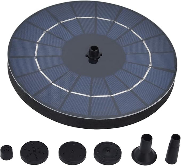 9V 3.5W Solar Bird Bath Fountain Pump, Solar Fountain Water Pump, Free Standing Solar Panel Spray Sprinkler Head for Bird Bath Garden