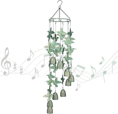 Taman Wind Chime - 30" Hummingbird Metal Wind Chimes Valentine's Day Gift for Outside Memorial Sympathy Gift for Home, Outdoor, Yard, Patio,Garden Decor