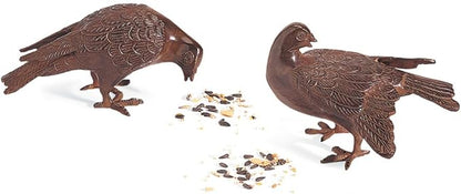 Achla Designs Bronzed Dove Pair, Garden Animal Statues