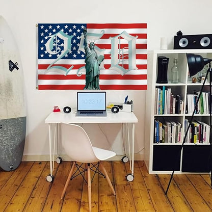 250th Birthday 250 Years 1776 2026 American Flag 6X10Ft, US Statue of Liberty, Double Side Printed Flags, Men Women Banner,Vibrant Colors, Double Stitched with 2 Brass Grommets, Bar Garden Street Decoration, GYM, Office Decor,Indoor Outdoor Use,Gifts. ...
