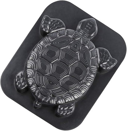 Stepping Stone Mold Turtle Shaped Concrete Cement Mould DIY Walk Maker Path Maker Mold for Garden Lawn Driveway Paving Paver Black