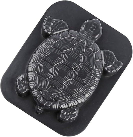 Stepping Stone Mold Turtle Shaped Concrete Cement Mould DIY Walk Maker Path Maker Mold for Garden Lawn Driveway Paving Paver Black