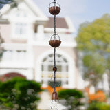 Rain Chains Gutters 10FT,Adjustable Rain Catcher Chain with 12 Cups,Decorative Replacement for Gutter Downspouts