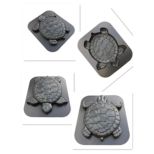 ABS Turtle Shape Stepping Stone Mold, DIY Garden Lawn Pathmate Paving Pavement Paver Turtle Garden Decor