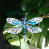 Dragonfly Acrylic Suncatcher, Boho Suncatchers for Window Hanging Ornament, Stained Glass Effect Indoor Outdoor Garden Decor for Dragonfly Lovers, Gifts for Mother's Day, Mom, Grandma, Wife, Women