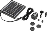 ZJchao Solar, Efficiency Panel Solar Fountain For Bird Bath Fountain Bird Bath Panel Kit For Outdoor Small Pond, Patio Garden and Fish Box