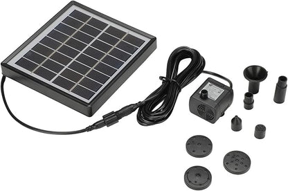 ZJchao Solar, Efficiency Panel Solar Fountain For Bird Bath Fountain Bird Bath Panel Kit For Outdoor Small Pond, Patio Garden and Fish Box