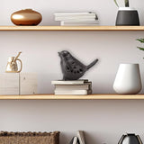 Cast Iron Bird Sculpture Outdoor Statue Hollow Carved Bird Tabletop Decor Figurines,Creative Animal Statues Indoor Outdoor Garden Home Decoration