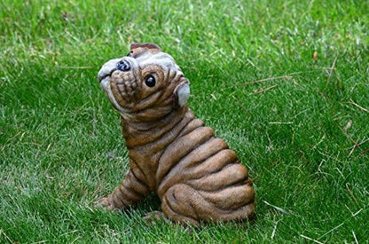 Bully Bulldog Puppy M by Michael Carr Designs - Outdoor Puppy Dog Figurine for Gardens, patios and lawns (80106)