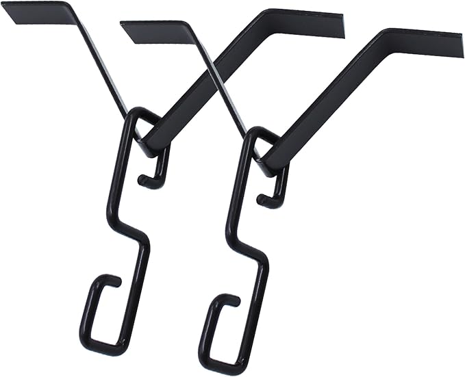 Rain Chain Gutters Adapter Clip for Garden V Style Copper Hook Hanger Gutter Clip for Rain Chain Installation kit Iron Connector for Rain Chimes Downspout Outside Hardware Pack of 2