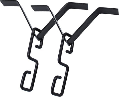 Rain Chain Gutters Adapter Clip for Garden V Style Copper Hook Hanger Gutter Clip for Rain Chain Installation kit Iron Connector for Rain Chimes Downspout Outside Hardware Pack of 2