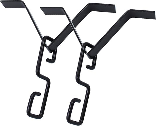 Rain Chain Gutters Adapter Clip for Garden V Style Copper Hook Hanger Gutter Clip for Rain Chain Installation kit Iron Connector for Rain Chimes Downspout Outside Hardware Pack of 2