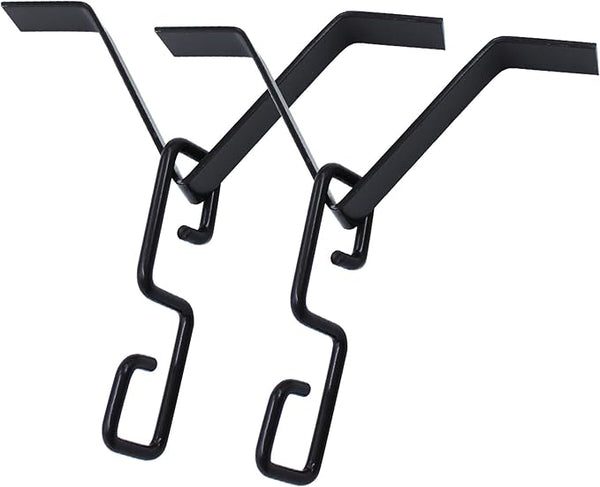 Rain Chain Gutters Adapter Clip for Garden V Style Copper Hook Hanger Gutter Clip for Rain Chain Installation kit Iron Connector for Rain Chimes Downspout Outside Hardware Pack of 2