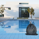 1Pcs Pump Barrier Bag, Black with Drawstring Pond Pump Filter Bag for Pond biofilters Aquarium Filtration and Outdoor Swimming Pool Media Bags(11.8"x 15.7")