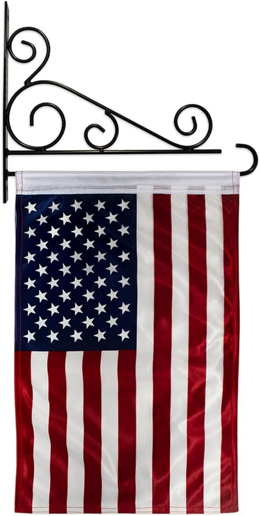 US Flag American Flags For Outside House Holder Kit Wall Art Hanging Decor Home Independence Day Decoration Grave Yard Sign 4th Of July Poster Door Canvas Tapestry Memorial USA Poster Gifts