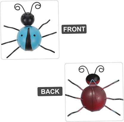 Abaodam 3pc Realistic Ladybug Ornaments Animal Decorations for Backyard for Crafts