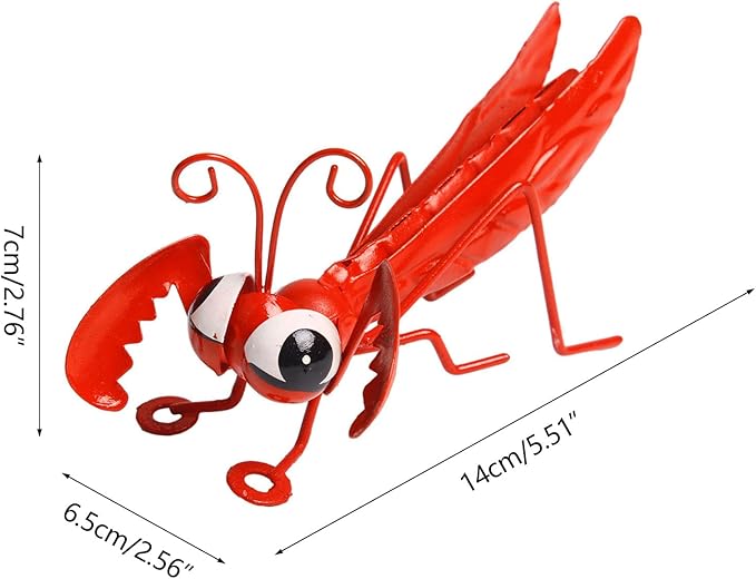 Iron Locust Decorations Model Outdoor Statue Garden Decors Metal Garden Metal Ornament Iron Metal Garden