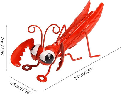 Iron Locust Decorations Model Outdoor Statue Garden Decors Metal Garden Metal Ornament Iron Metal Garden