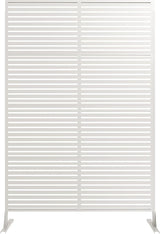 Decorative Metal Garden Fences – 72" H Rust-Proof Scroll Design for Yard & Flower Bed Borders, Easy Snap-Together Installation, Outdoor and Indoor Privacy Panels for Patio, Pool, or Lawn,White, 2 PCS