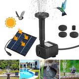 Solar Fountain with Panel Water Pump for Bird Bath Solar Panel Kit Outdoor Fountain for Outdoor Small Pond, Patio Garden and Fish Tank