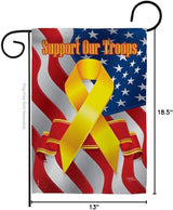 Breeze Decor GP108057-BOAF Marine Corps Americana Military Decorative Vertical Garden Flags Pack, 13"x 18.5", Multi-Color