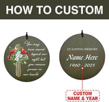 Personalized Sympathy Wind Chime, Cross Wind Chime, Memorial Wind Chimes Deep Tone, Bereavement/Memorial Gift in Memory of Loved One, Loss of Mother, Father, Product in USA