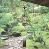 Temple Bells Wind Chimes Large,Red Copper Peace Memorial WindChimes Outdoors,Fengs Shui Japanese Wind Bells for Outside,Sympathy Chime Gift for Mom/Someone Who Loves Peace,Energy Garden Wind Bell