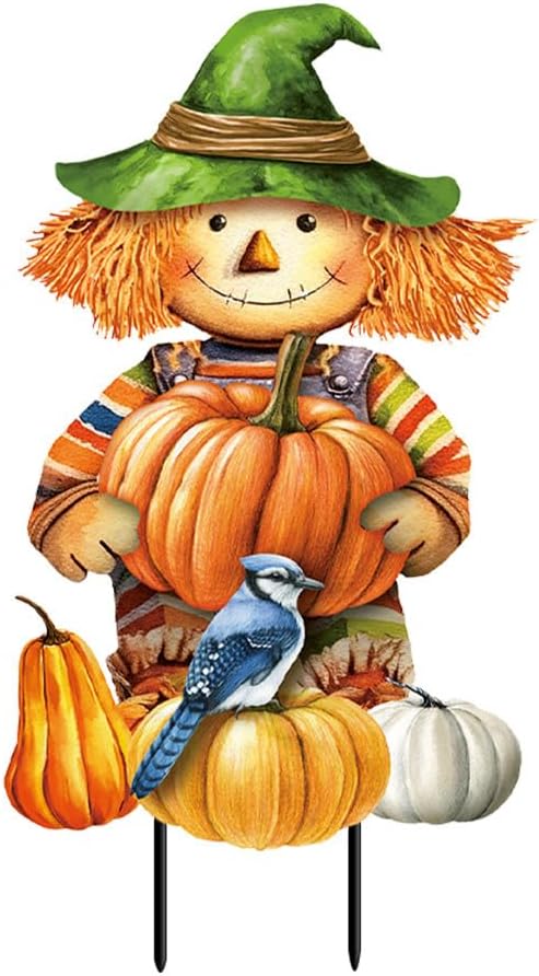 Briarwood Lane Smiling Scarecrow Metal Art