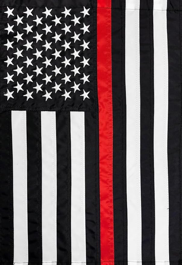 Briarwood Lane Thin Red Line Embroidered House Flag