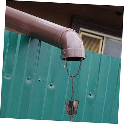 Rain Chain Hooks for Gutters 1 Set of Metal Rain Chain Gutter Clips Adapter for Easy Install