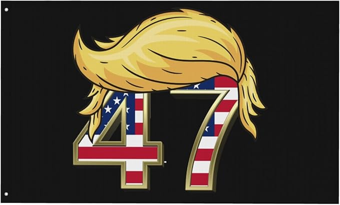 47 Flag 4x6 Outdoor Double Sided Take Save American Back Flags 3 Ply Heavy Duty with 2 Grommets for Outside
