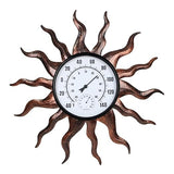VEWOGARDEN Sun Outdoor Thermometer Waterproof Large Metal Indoor Outdoor Thermometer for Patio, Garden & Home Decor
