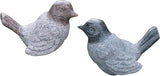 Bird Decor - 5" 1pc Granite Bird Statue for Outside, Outdoor Bird Figurines for Bird Bath, Bird Garden Decorations, Yard Statues, Bedroom Decor, Living Room, Office Shelf Decor