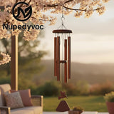 32” Large Matte Antique Bronze Hummingbird Aluminum Wind Chimes with Iron Cap for Outside, Deep Tone Outdoor Garden Patio Waterproof Decor, Ideal Gift for Mother's Day, Meditation, Relaxation