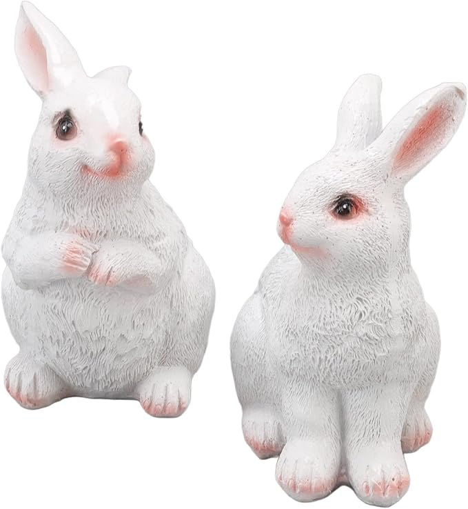 Garden Statues, oor Animal, Synthetic Craft Sculp with Like, Weather den r for Home Patio Lawn Yard