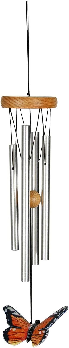 Woodstock Chimes Signature Collection, Monarch Butterfly Chime, 15'' Decor Designs Wind Chimes for Outdoor, Patio, Home or Garden Décor (HSBU)