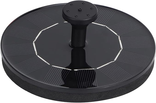 Solar Water Feature Floating Fountain Pump, 3S Fast Start Solar Powered Bird Bath Water Pump with Multiple Nozzles, 1.0W 13cm Compact Aerator for Garden Pond Fish Aquarium Pool