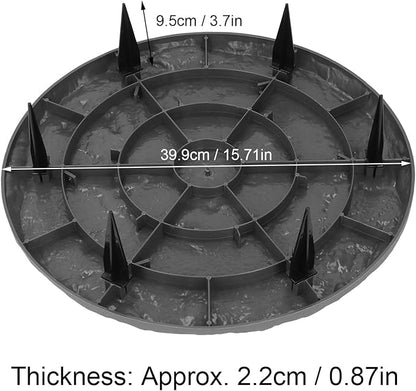 Yosoo 39.9cm Round Step Stones, 6 Ground Stakes, Decorative Landscaping Projects, Outdoor, Sidewalk, Garden Stepping Stones (Round)