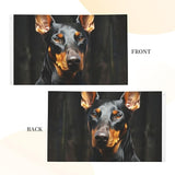 doberman Flag 3x5 Ft Outdoor Heavy Duty Double Sided Garden Flag Vivid Color and Fade proof - Yard Flags for Outside Holiday Banner with Grommets, Wall Art Hanging Poster