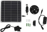 50W Solar Water Pump Kit with Battery Backup, 800L/H Solar Powered Fountain Pump for Bird Bath, Fish Tank, Small Pond & Garden Irrigation Outdoor Water Feature Kit with Adjustable Flow Switch