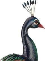 Regal Art & Gift Peacock Metal Statue – Indoor Outdoor Decorative Sculpture for Home & Garden Décor, Weather-Resistant Yard Art Figure for Patio, Lawn, Standing