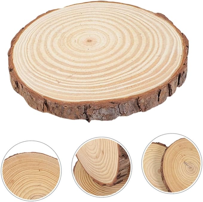 CANIGHT Garden Decorative Wood Paver for Outdoor Pathways and Landscaping and Portable Wooden Garden Decor